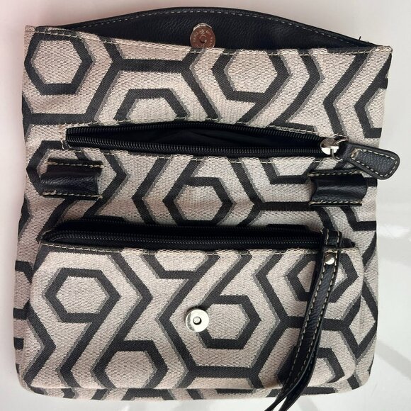 Nine West Black Geometric  Wristlet - Picture 2 of 2